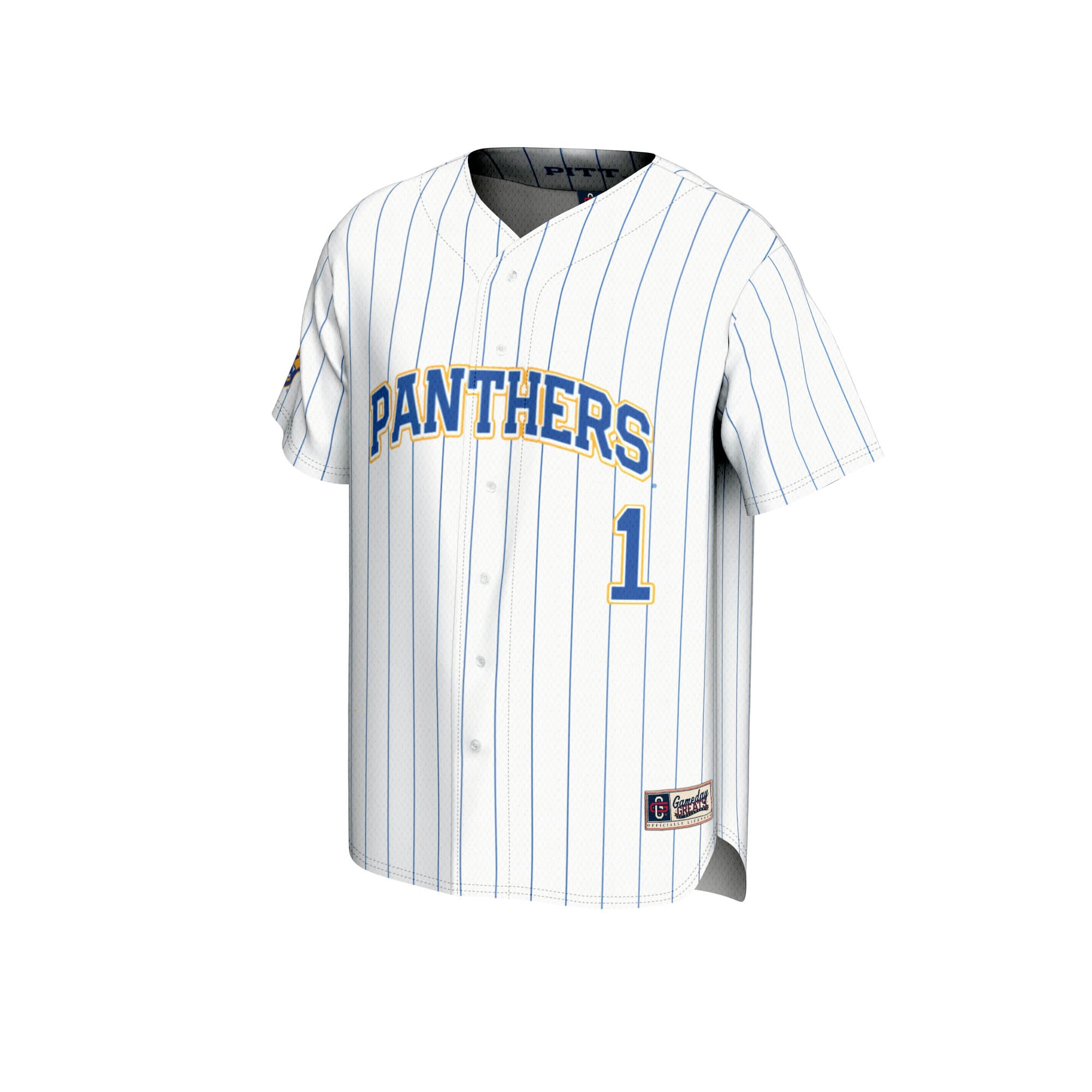 [DDG] Pitt Panthers GameDay Greats Lightweight Baseball Jersey - White
