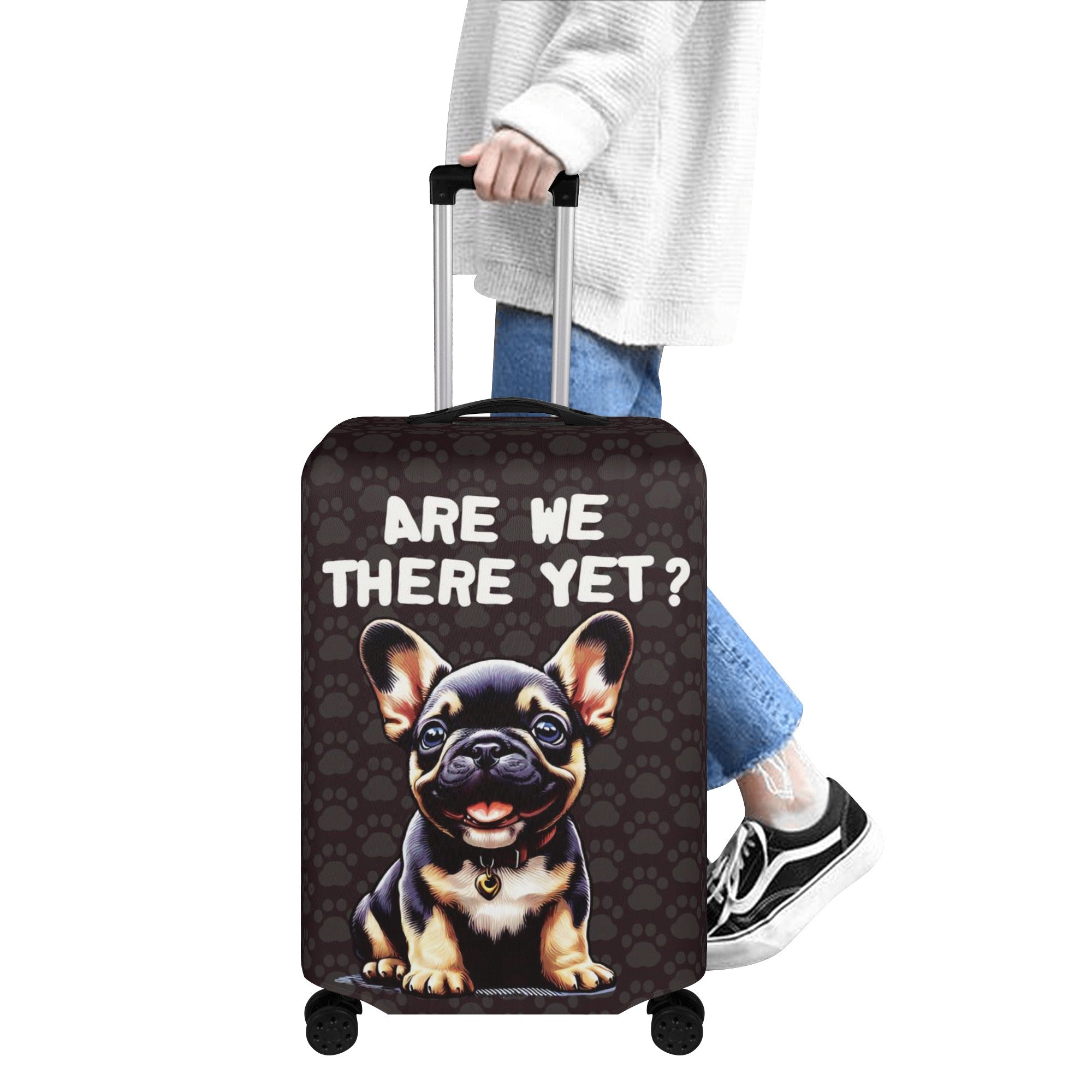 French Bulldog Dior Luggage Cover Useful Frenchie Gear