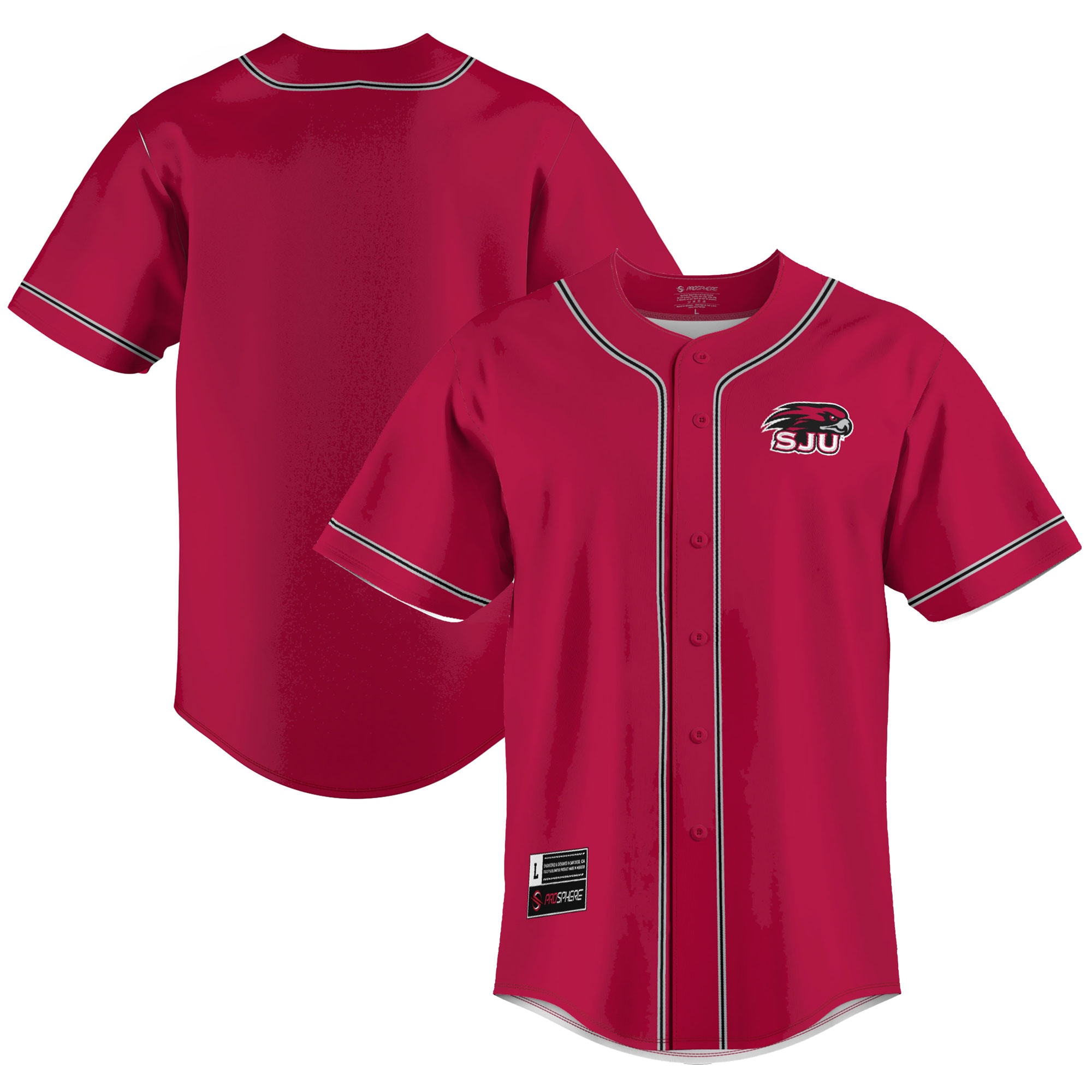 [NJP] Saint Joseph's Hawks GameDay Greats Lightweight Baseball Jersey - Blue