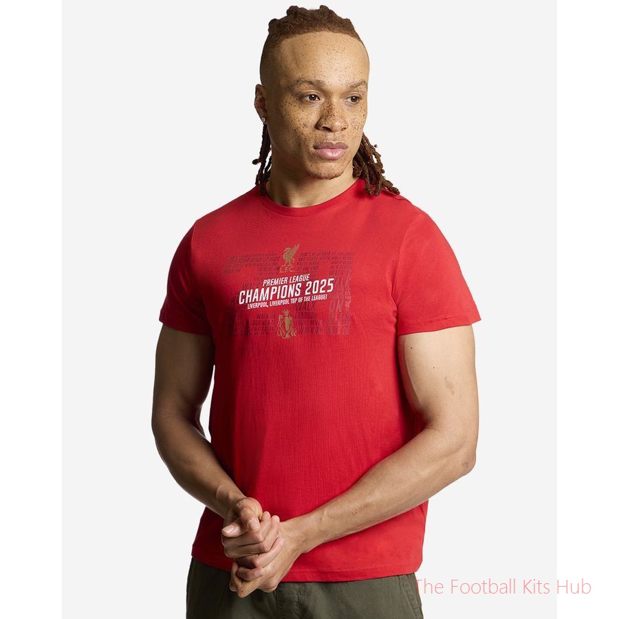 Liverpool T-Shirt EPL Champions 2024/25 - Red