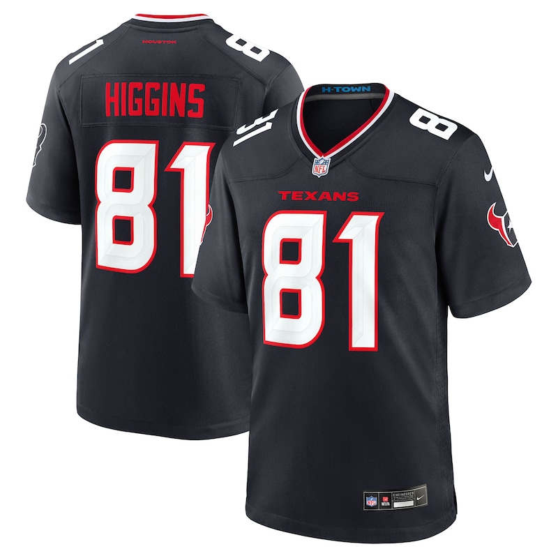 None Jayden Higgins Star Player HOU Texans Game-Ready Jersey