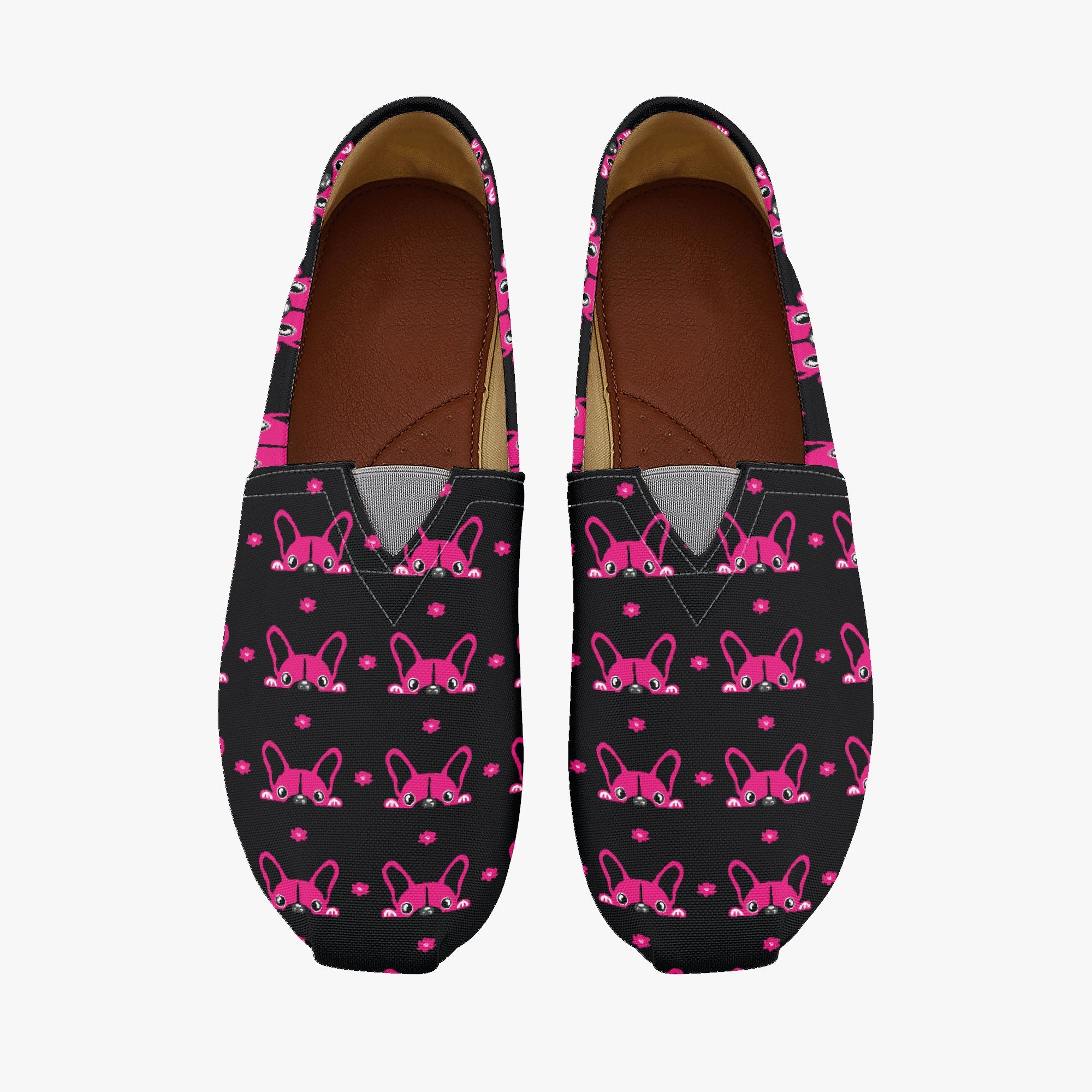 French Bulldog Hyrax Casual Canvas Shoes Durable Dog Footwear