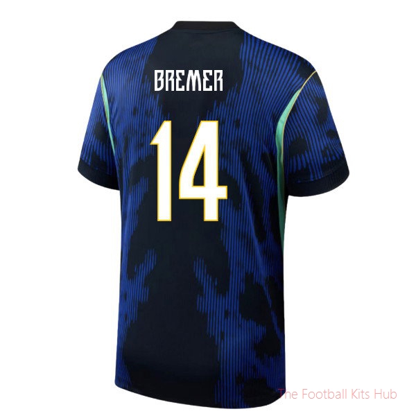 Premium Matchday Brazil 2026-2027 Away Shirt (Bremer 14)