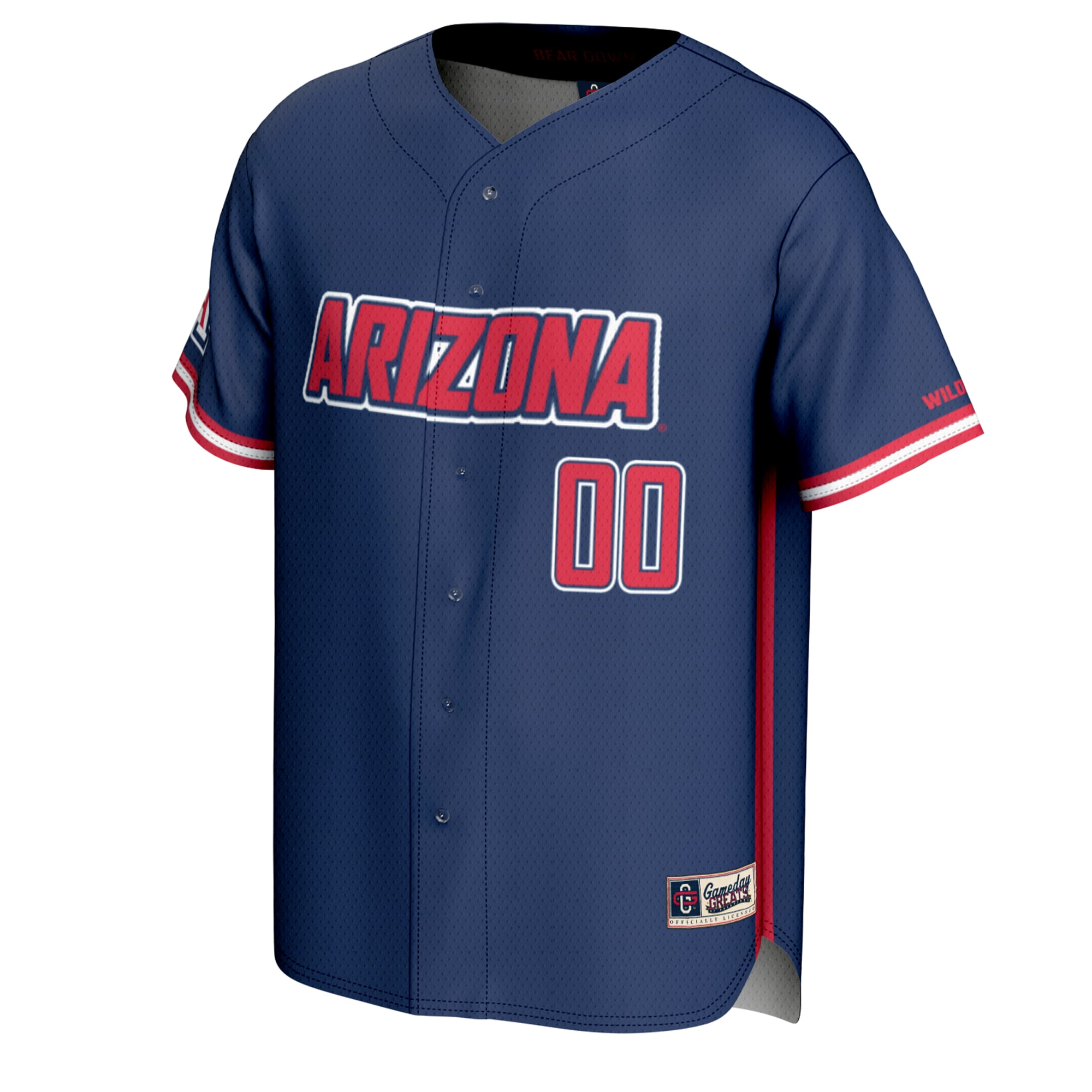 [NJP] Arizona Wildcats GameDay Greats Youth NIL Pick-A-Player Baseball Lightweight Jersey - Navy