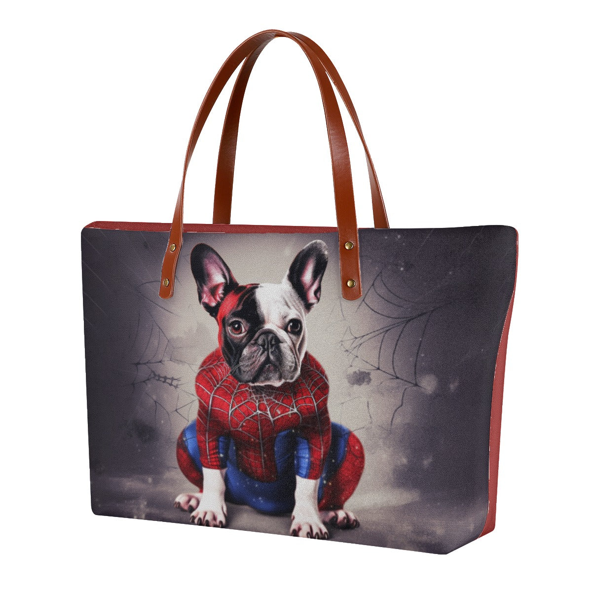 Minimal-Aesthetic Women's Frenchie Tote Bag - Fashionable Canine Acce...