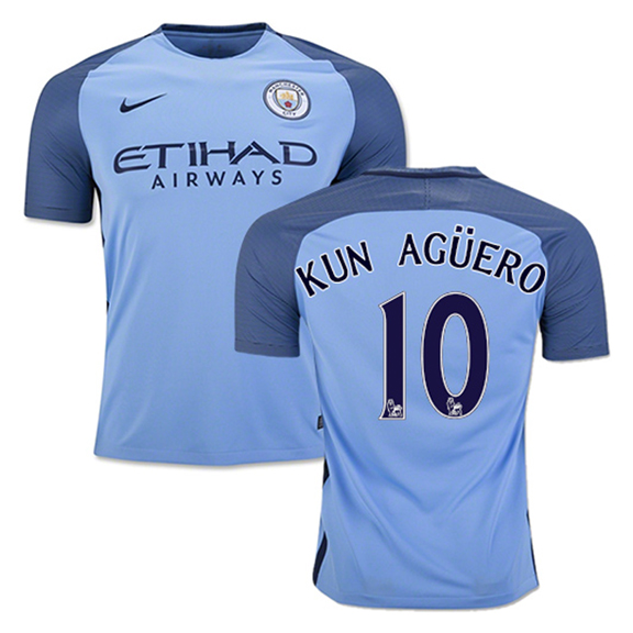 Nike Manchester city nike manchester city aguero #10 Home Jersey 16/17