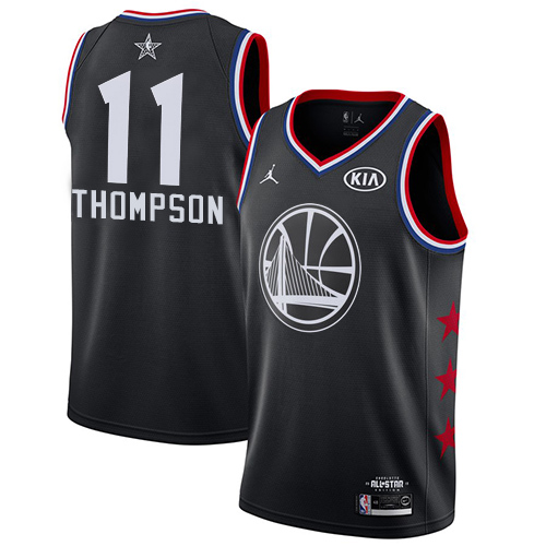 Warriors #11 Klay Thompson Official 2019 Icon NBA Jersey - Gold