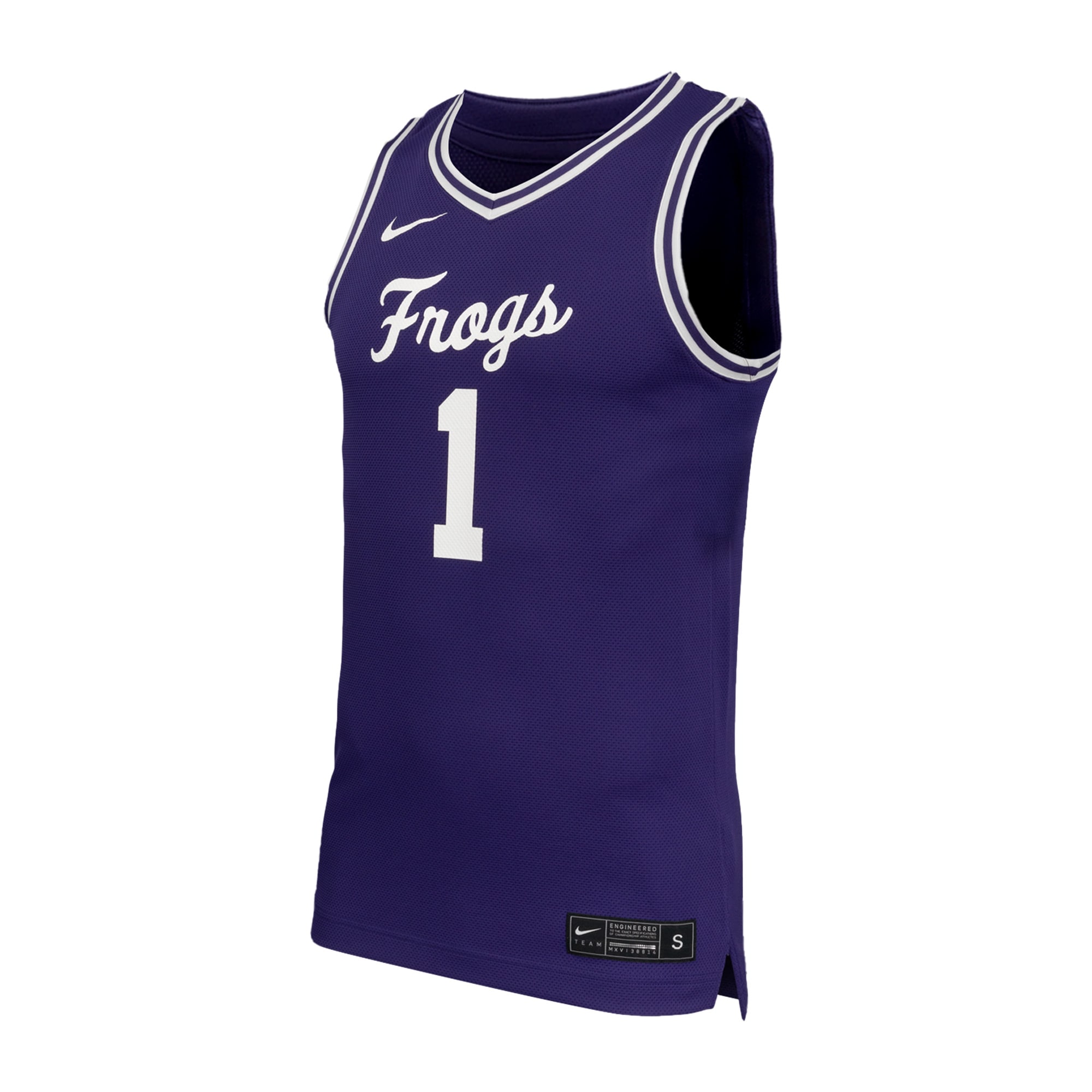 [NJP] TCU Horned Frogs Replica Basketball Jersey - Purple