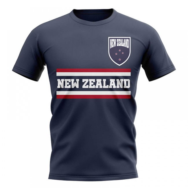 Elite New Zealand Core Football Country T-Shirt (Navy) Aero-Dynamic