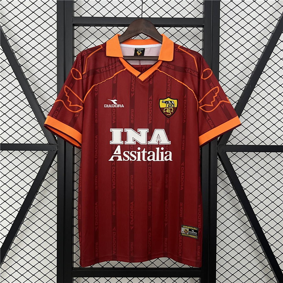 Genuine High Performance AS Roma Home Retro Shirt 199900