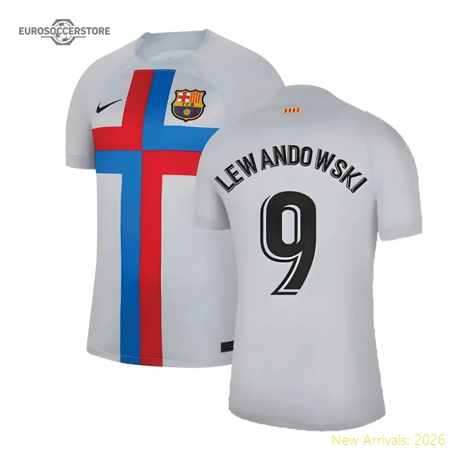 2022-2023 Barcelona Third Shirt (Lewandowski 9) For Men And Women