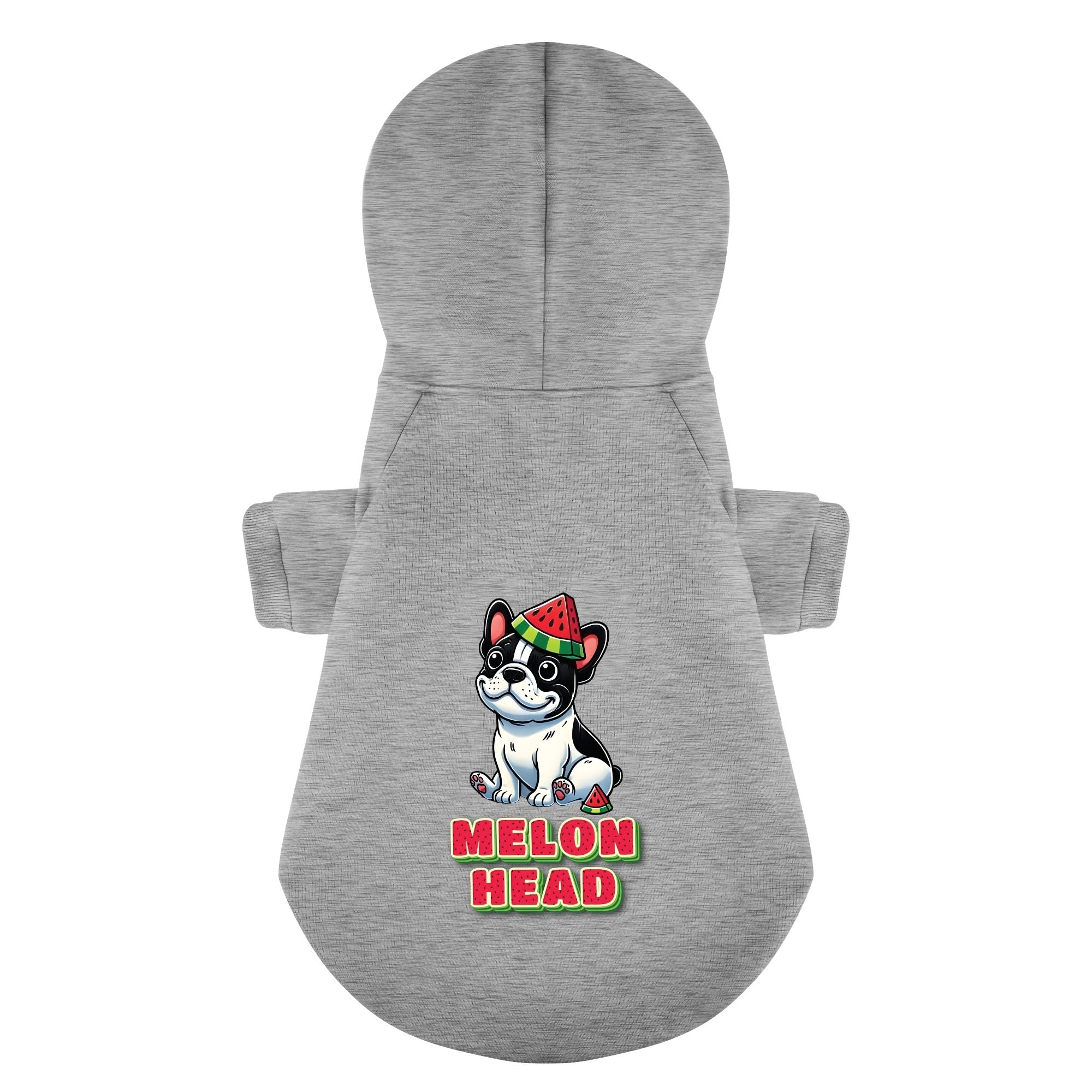 French Bulldog Melon Head Personalized French Bulldog Hoodies With