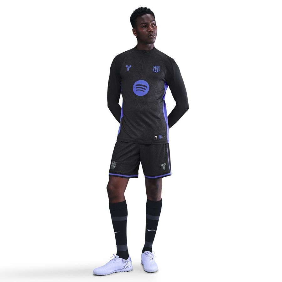 Barcelona Training Shirt Dri Fit Strike Drill Pre Match Away Jet Black