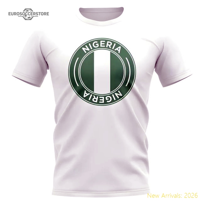 Nigeria National Team Football Badge T-shirt (white) - Premium Collection