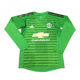 18-19 Manchester United Goalkeeper Green Long Sleeve Jerseys Shirt -