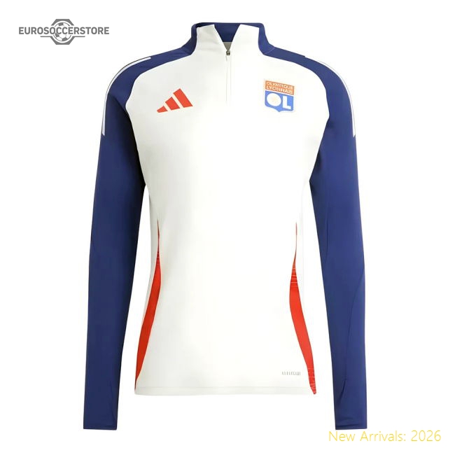 Authentic 2024-2025 Olympique Lyon Training Top (White Tint)