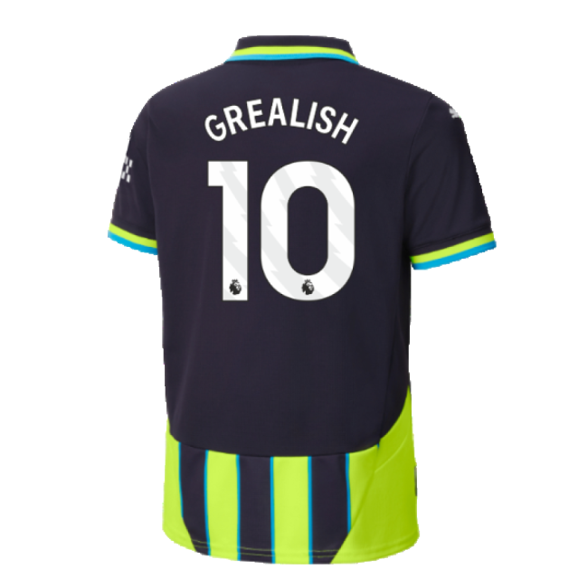 2024-2025 City Man Away Soccer Shirt (Kids) (Grealish 10)