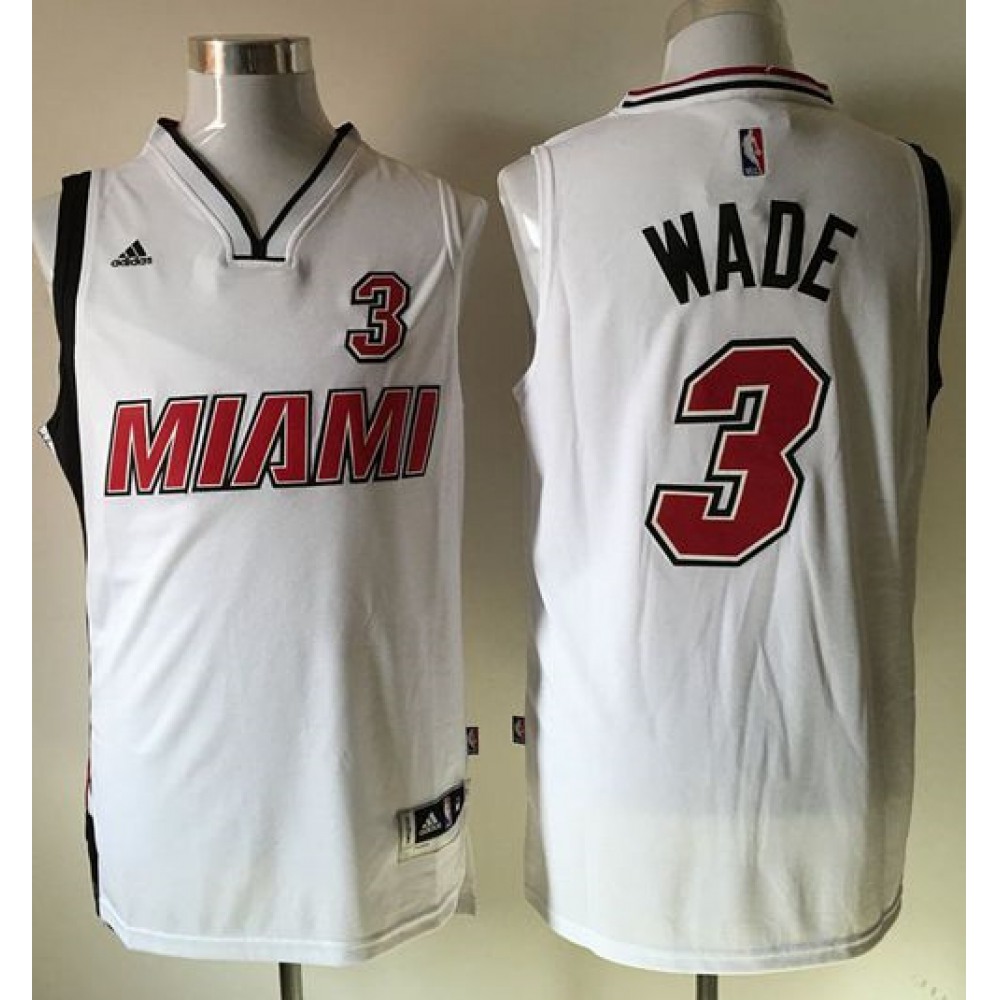 Performance Modern Men's MIA #3 Dwyane White Basketball Jersey