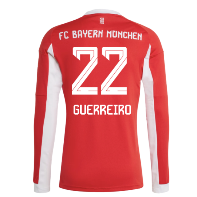 2025-2026 Home Shirt by Bayern Munich Long Sleeve (Unisex