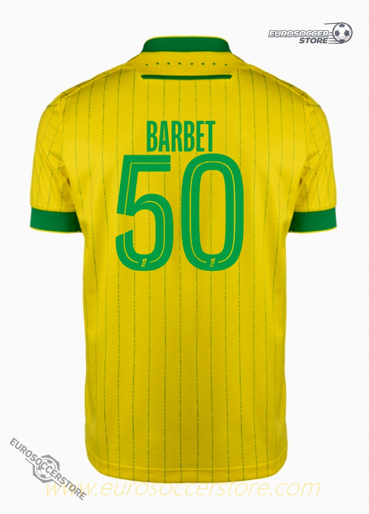 BARBET's 50th FC Nantes Home Jersey for the 25-26 Season