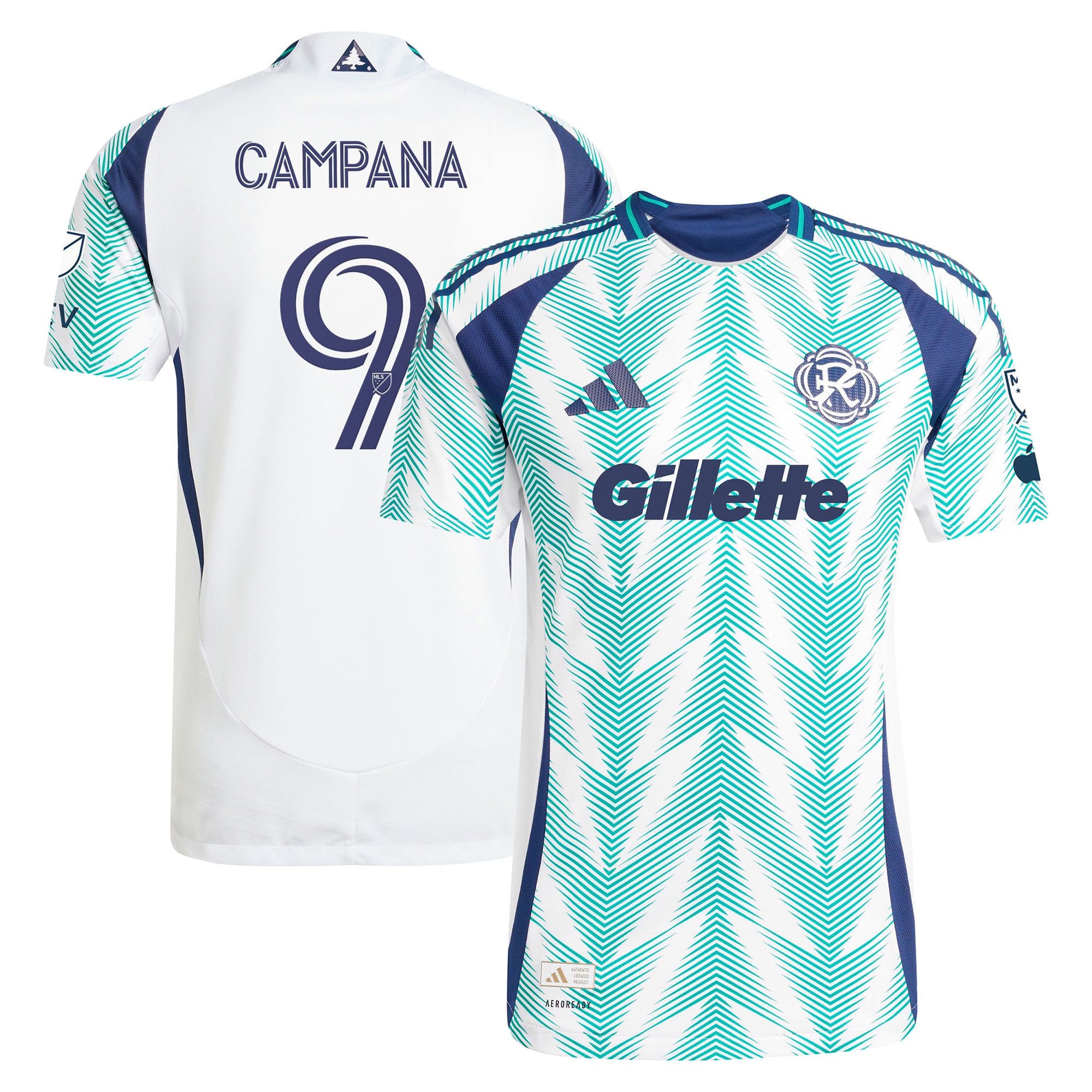 [JED] Women's Leonardo Campana New England Revolution 2025 Eastern White Pine x Flag of New England Authentic Player Jersey - White
