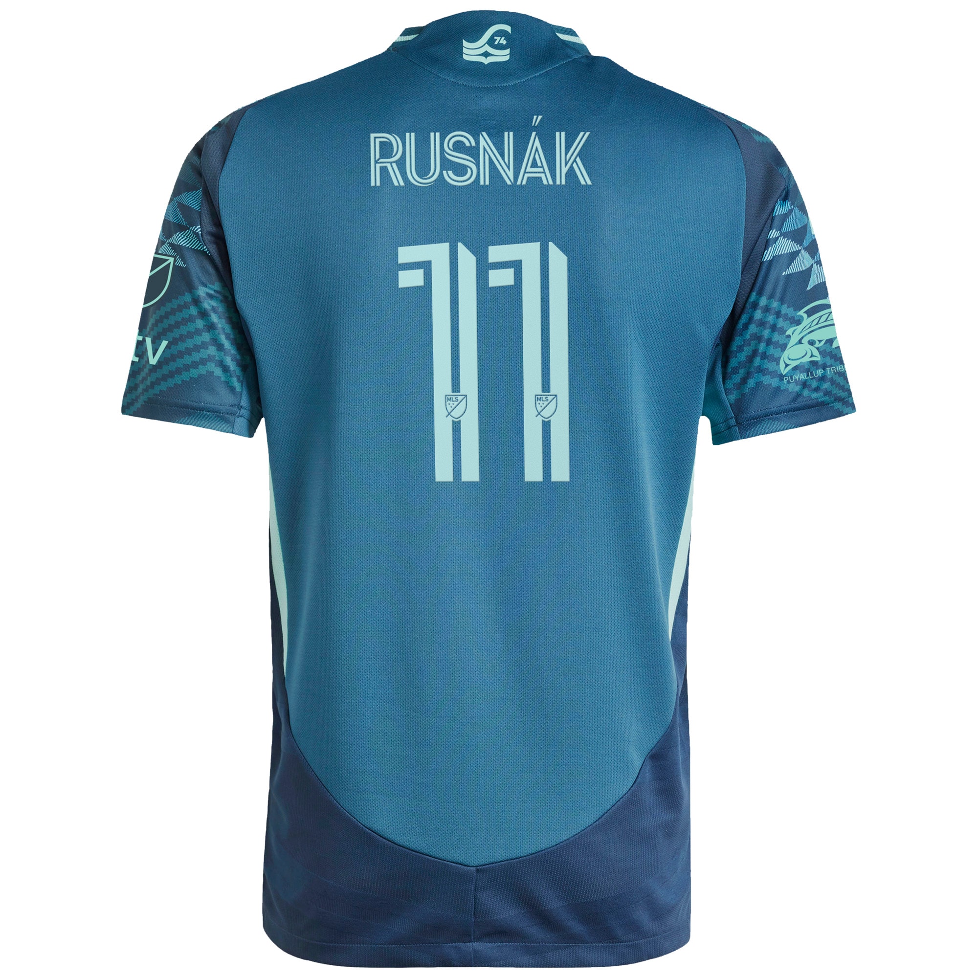 [LK] Albert Rusnak Seattle Sounders FC 2025 The Salish Sea Kit Authentic Player Jersey - Blue