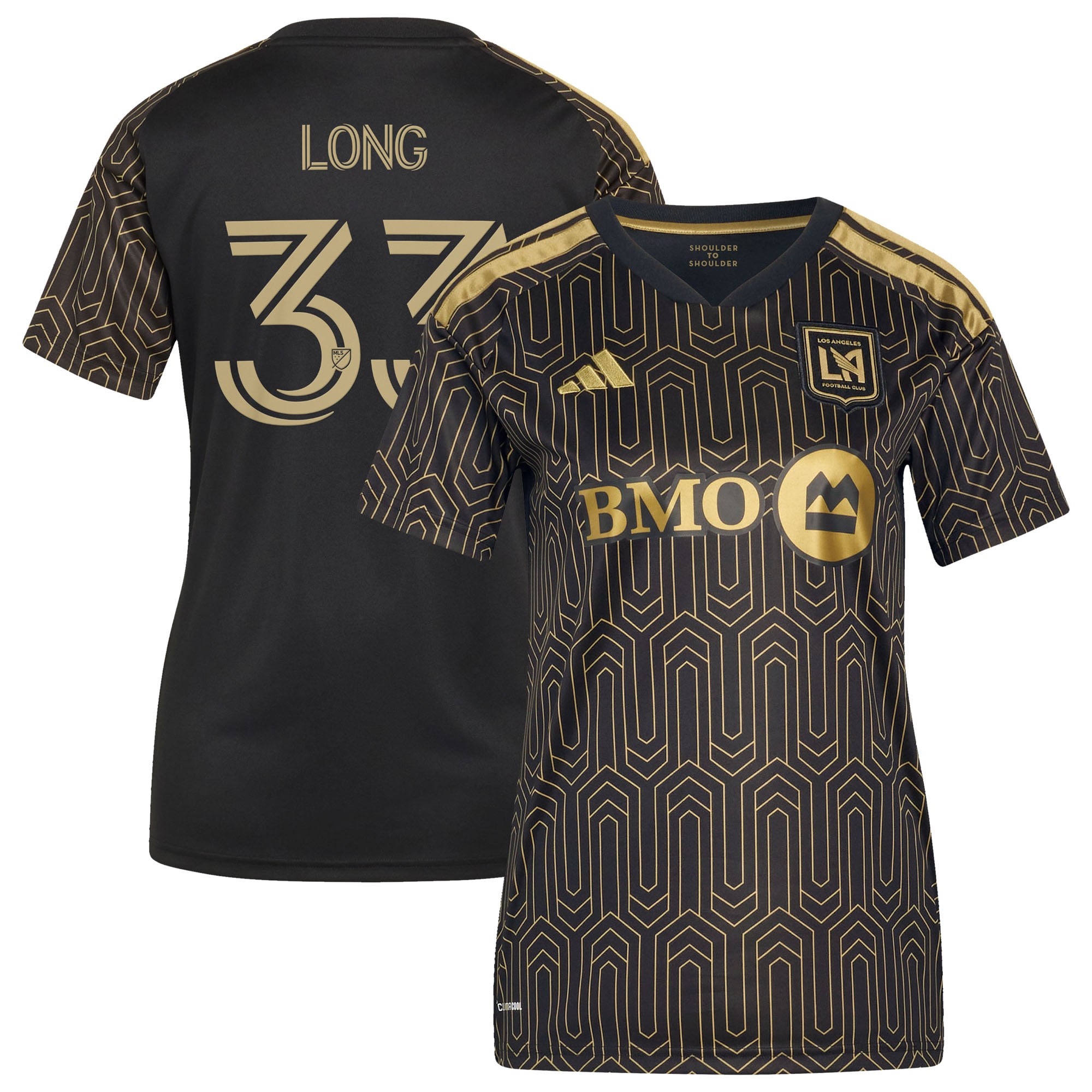 [SJH] Aaron Long LAFC Women's 2026 Primary Kit Replica Jersey - Black