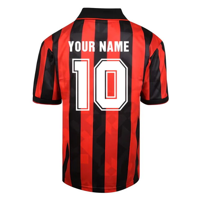 Ac Milan Football Shirt - Durable Fabric - Football Fashion