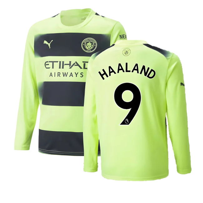 Authentic Jersey 2022-2023 Third Official HAALAND 9 - Adults Flex#108