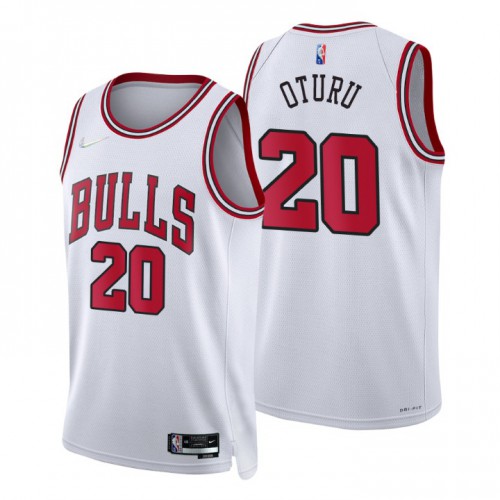 White Nike Chicago Bulls #20 Jersey - Performance Fabric Quality