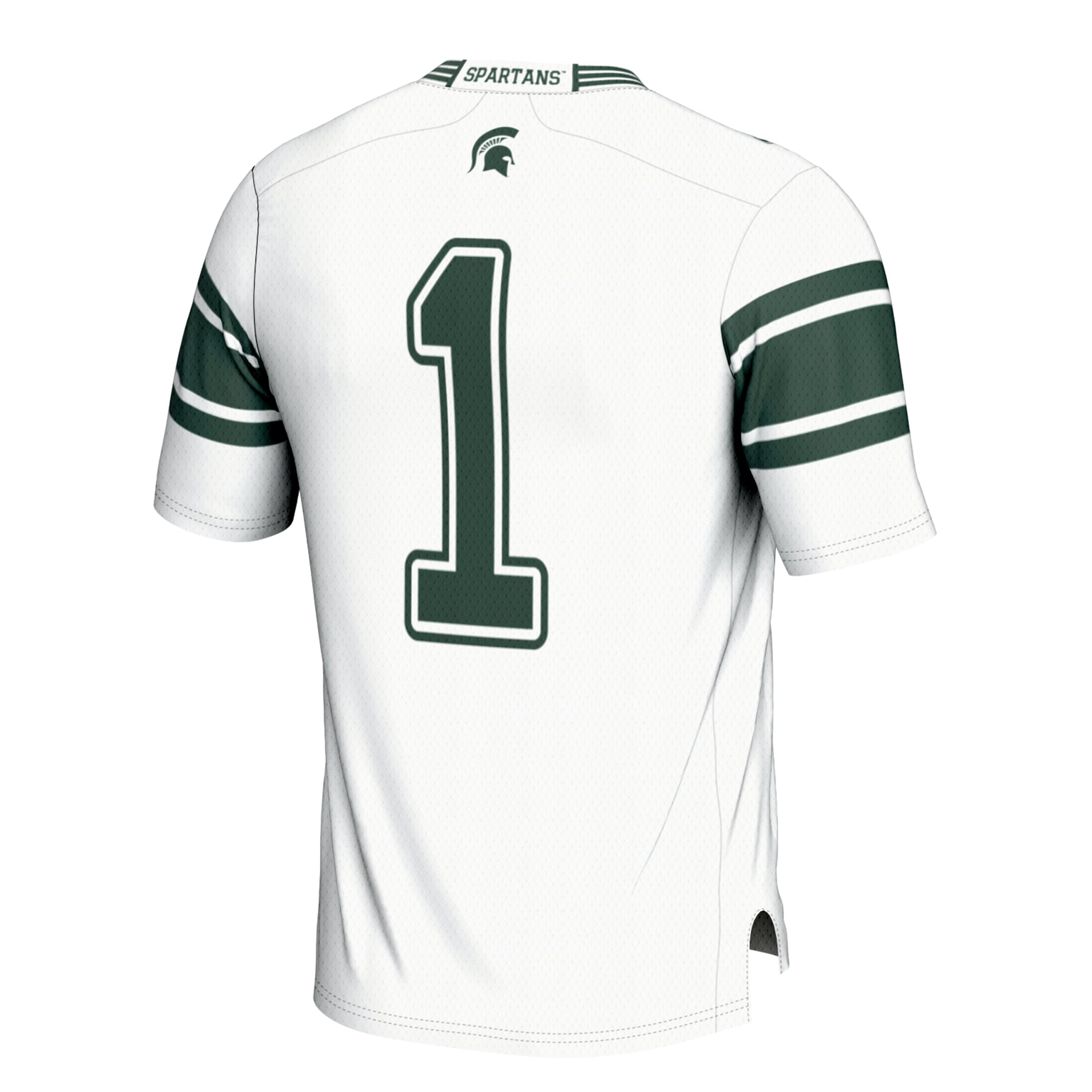Youth #1 White Michigan State Spartans Football Jersey
