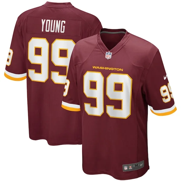 None Game NFL Jersey - Burgundy | Authentic Football Apparel