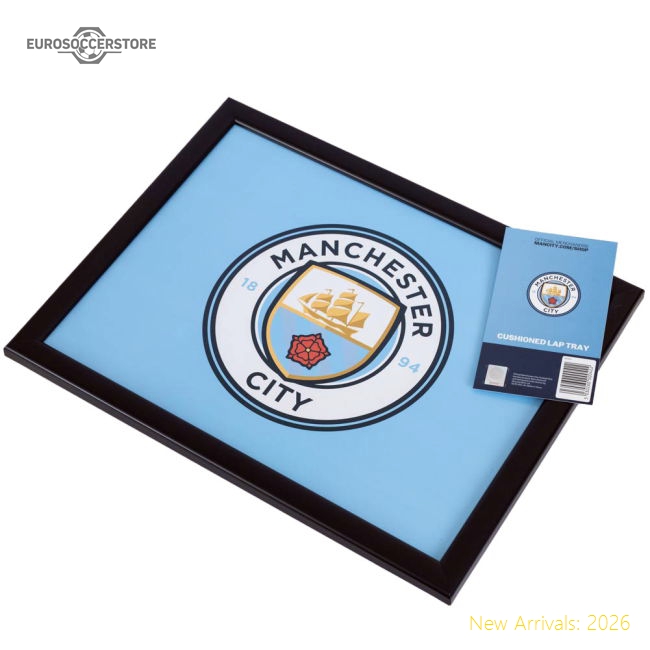 Official Manchester City Fc Cushioned Lap Tray - Premium Quality