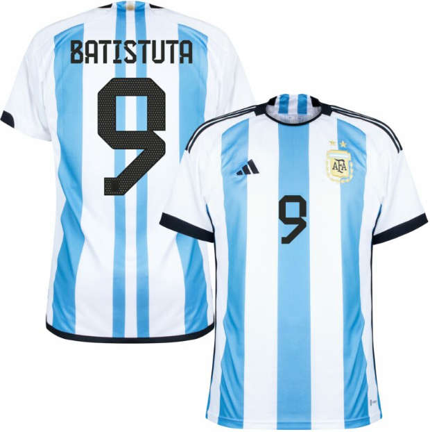 Elite Series Argentina World Cup 2022 Home BATISTUTA Soccer Jersey