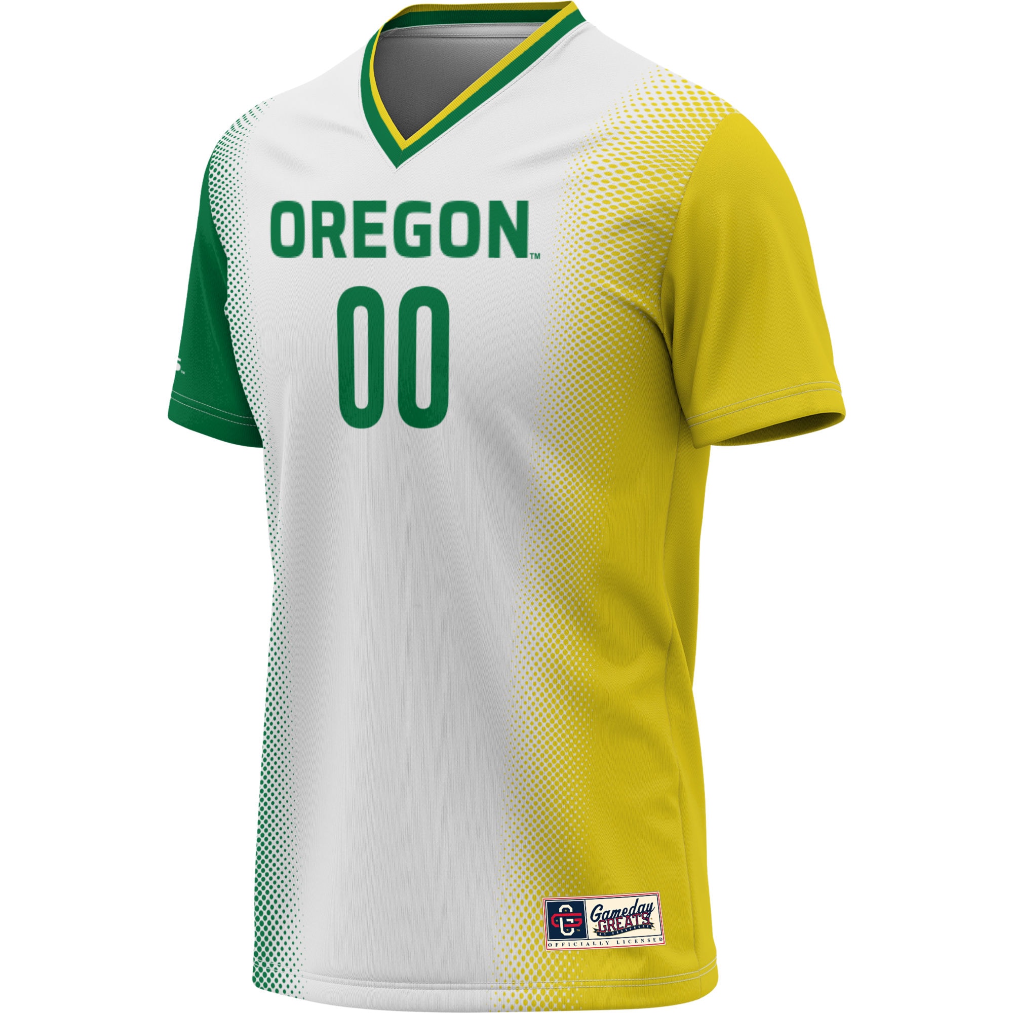 [LK] Oregon Ducks GameDay Greats Youth NIL Pick-A-Player Lightweight Women's Soccer Jersey - White