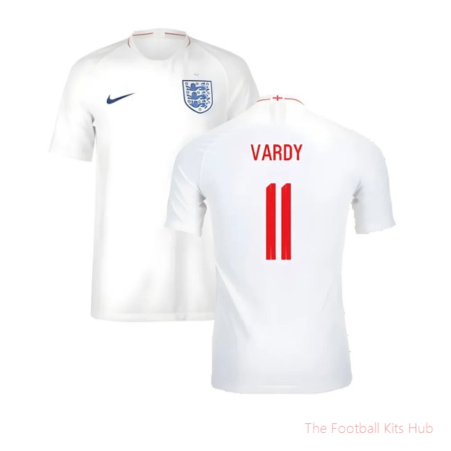 2018-2019 England Authentic Home Shirt (Vardy 11)