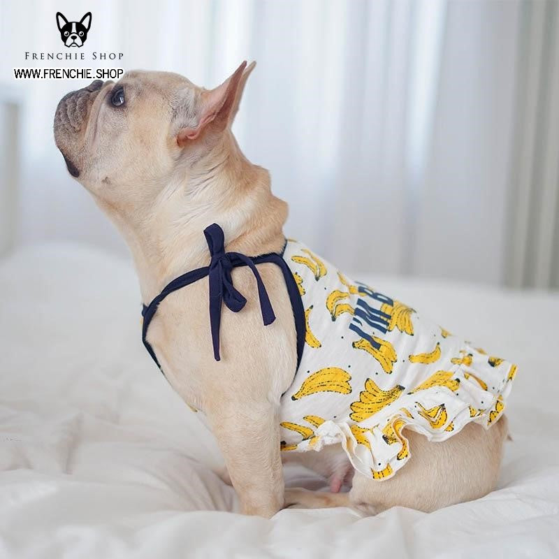 Fruit Print Frenchie Summer Dress (W322)