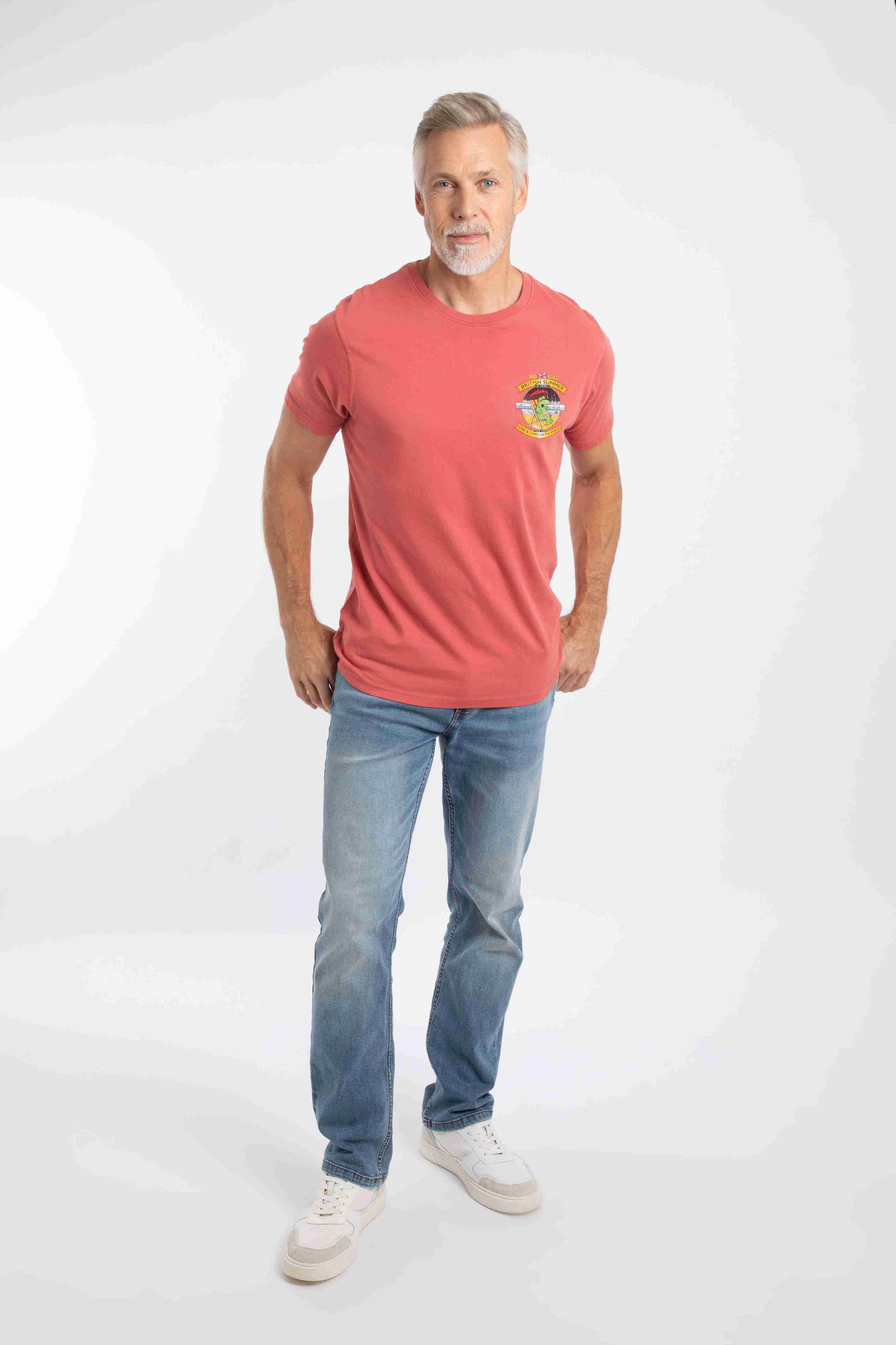 Cod and Chips Back Print Artist T-Shirt Nantucket
