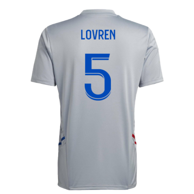 2022-2023 Olympique Lyon Training Match Jersey (halo Silver) (lovre