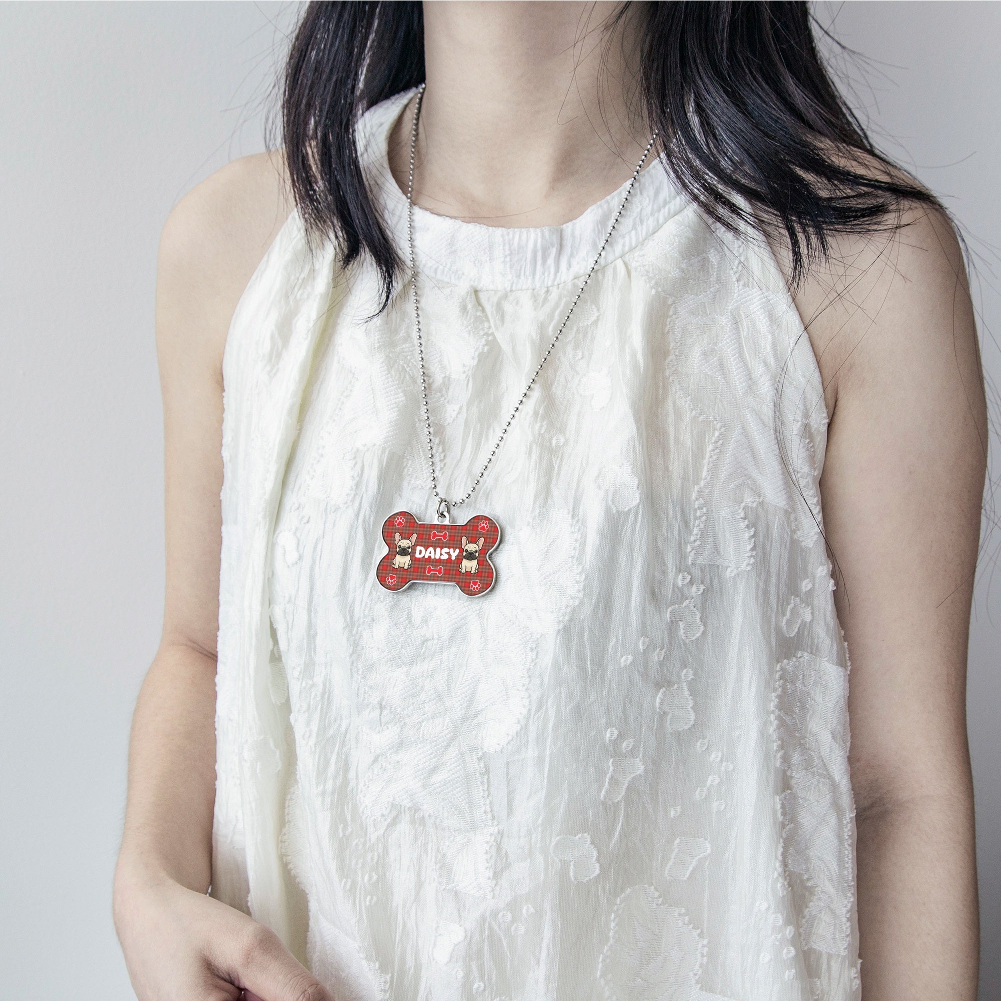 French Bulldog Bobby Necklace For Frenchie Moms Durable Dog Item