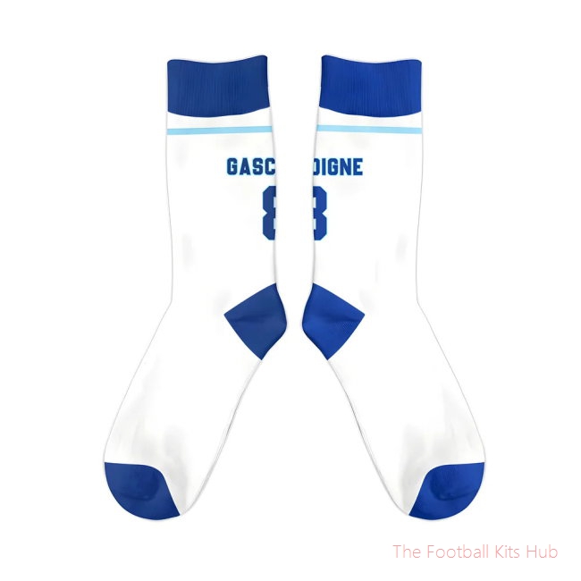 England 1996 Paul Gascoigne Retro Football Socks
