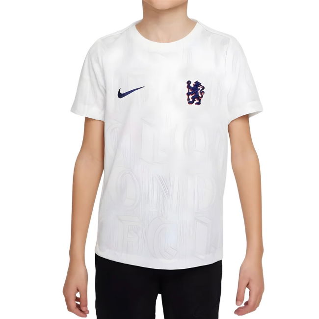 2025-2026 Chelsea Pre-Match Shirt (White) - Kids (World Champions 25)