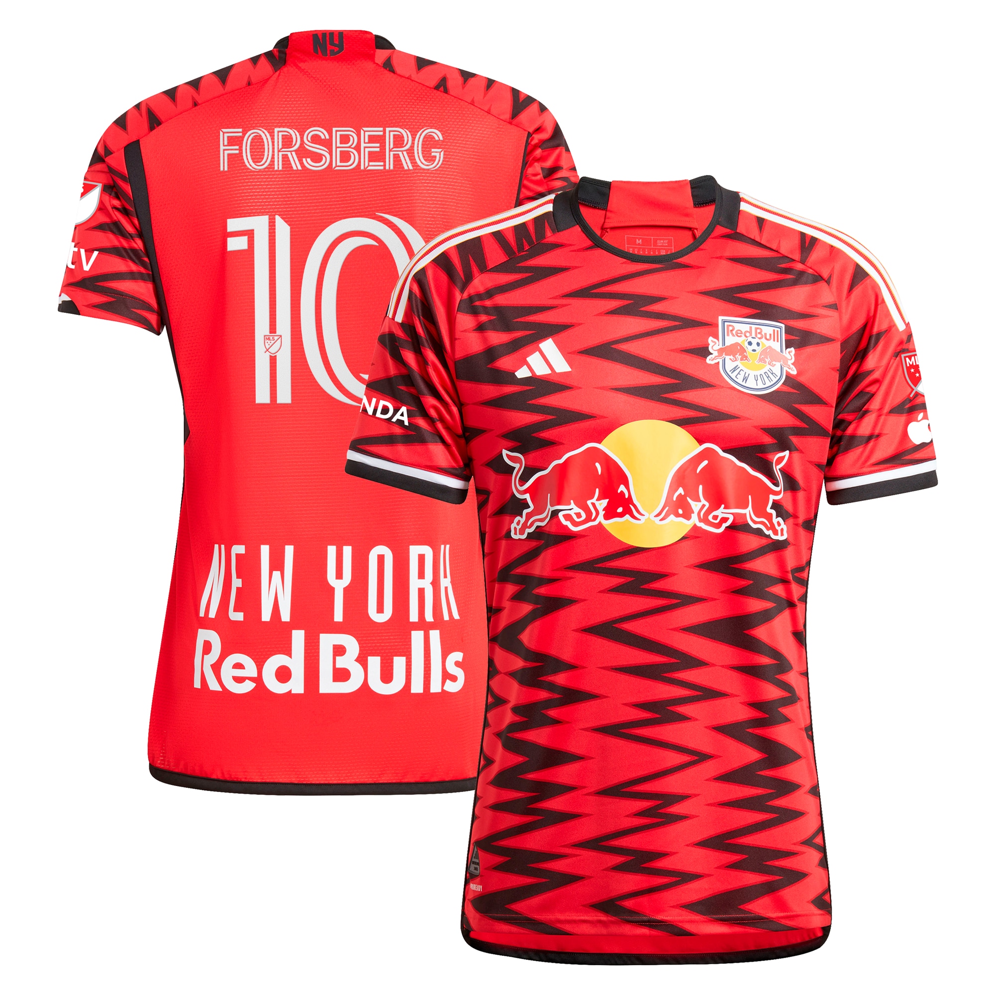 [ESK] Women's Emil Forsberg New York Red Bulls 2024 Legacy Authentic Player Jersey - Red