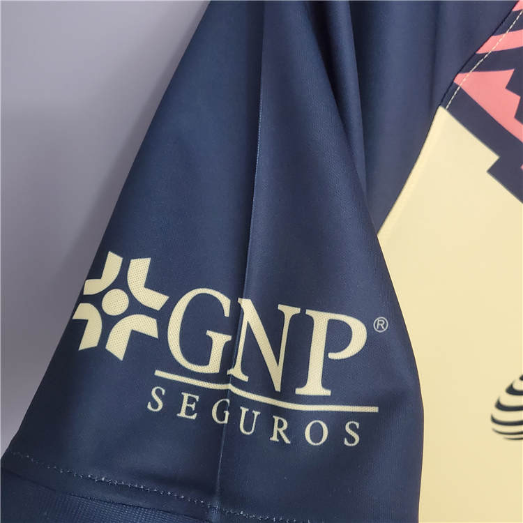 Club America Soccer Jersey 21-22 Home Yellow Football Shirt -