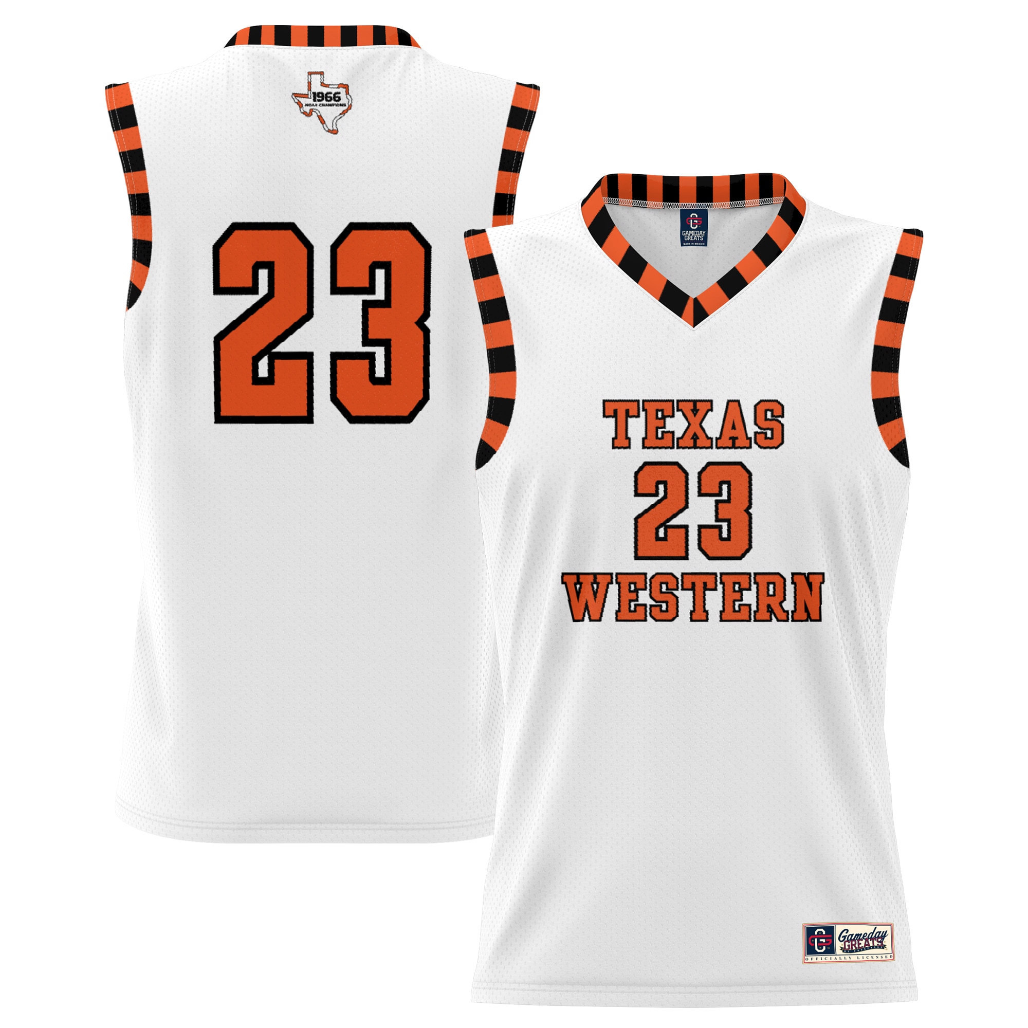 [NJP] UTEP Miners GameDay Greats Youth Throwback Basketball Jersey - White