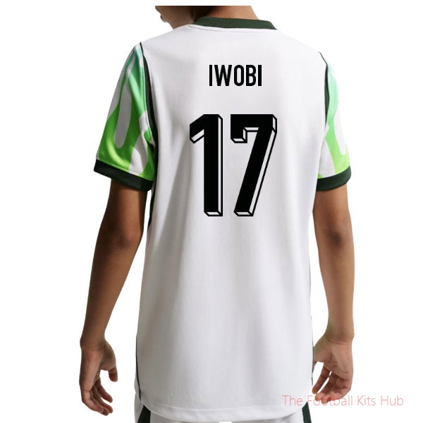 Nigeria National Team 2026 2027 Away Shirt (Kids) (Iwobi 17)