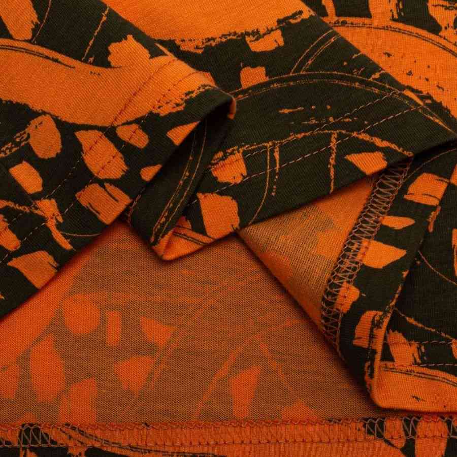 [EFKS] Ivory Coast FtblCulture AOP Black/Loden Green/Melon Orange Apparel T
