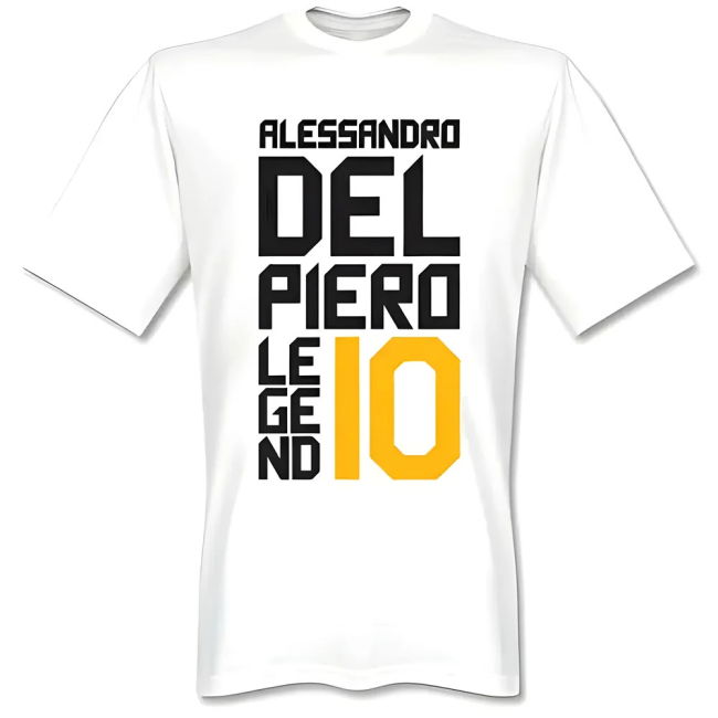 Alessandro Del Piero Juventus Legends official style T-Shirt (Adult