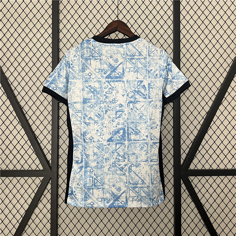 Breathable Women's UEFA Euro 2024 Portugal Away Soccer Jersey