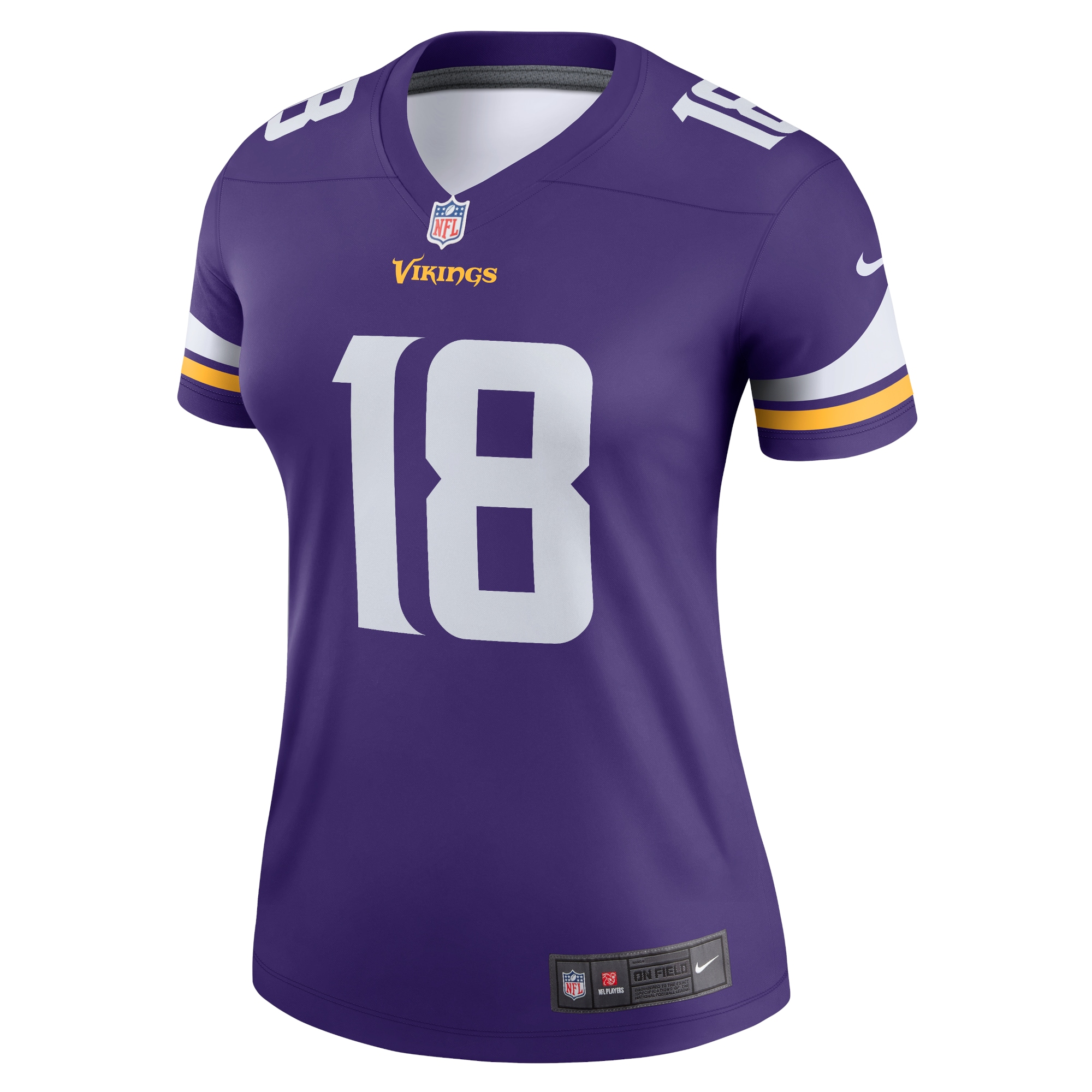 [ESK] Justin Jefferson #18 Minnesota Vikings Women's Legend Player Performance Jersey Top - Purple